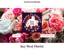 Tablet Screenshot of mamaflowers.com